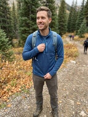 Cloudveil Mountain Works Steel Blue Half-Zip Pullover